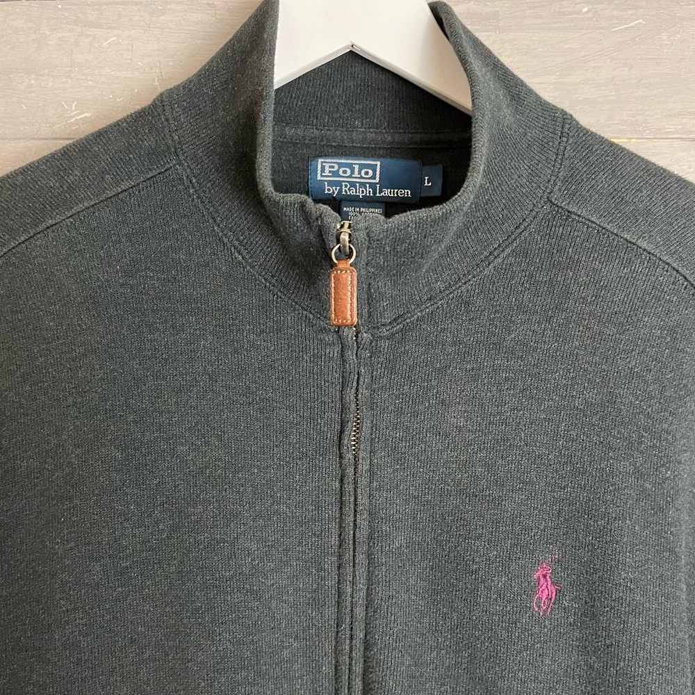 Polo by Ralph Lauren Full Zip Fleece Sweater - Picture 6 of 12